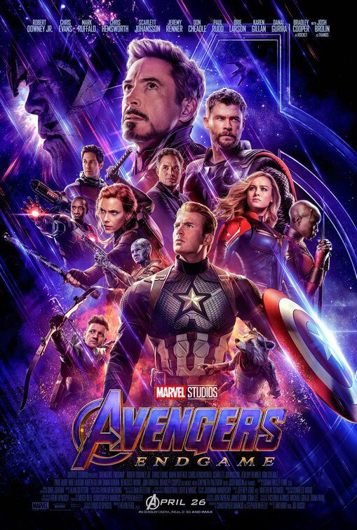 FIlm Poster: THE AVENGERS: ENDGAME