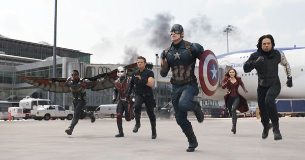 Film image from Captain America: Civil War