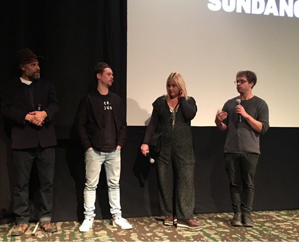 January 27, 2019 - Park City, Utah - Actor Daniel Keough, Production Designer Sylvain Lemaitre Directors Veronika Franz, Severin Fiala talk about their film THE LODGE at the Park Avenue Theatre during the 2019 Sundance Film Festival