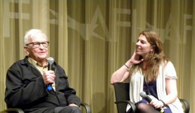 Albert Maysles (Guggenheim Symposium honoree) & SIVERDOCS and Artistic Dir. Skye Sitney after the screening of Maysles Albert Maysles (Guggenheim Symposium honoree) & SIVERDOCS and Artistic Dir. Skye Sitney after the screening of Maysles
