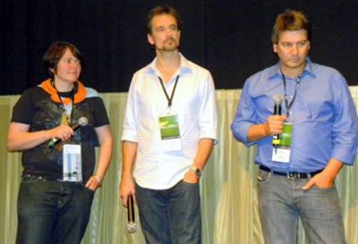 Shorts directors (from l to r) Eva Weber ( Shorts directors (from l to r) Eva Weber (