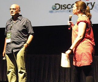 Director Eytan Harris with SILVERDOCS Creative Director, Skye Sitney conducts the Q&A after the screening Director Eytan Harris with SILVERDOCS Creative Director, Skye Sitney conducts the Q&A after the screening