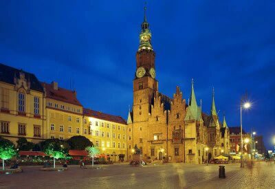 Wroclaw, Poland - City Hall's west facade